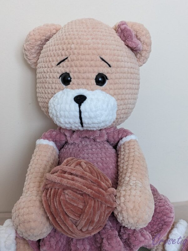 Ursuleț croșetat Rozeta Ursuleț croșetat Rozeta - jucarie crosetata handmade, Crosetiq