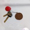 Breloc biscuit crosetat