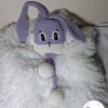 Iepuras crosetat cu picioare mobile - jucarie crosetata handmade, Crosetiq