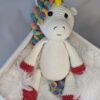 Unicorn crosetat Luna - jucarie crosetata handmade, Crosetiq