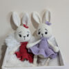 Iepuras balerina crosetat - jucarie crosetata handmade, Crosetiq