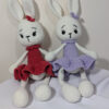Iepuras balerina crosetat - jucarie crosetata handmade, Crosetiq