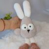 Iepuraș bebe crosetat - jucarie crosetata handmade, Crosetiq