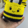 Coșuleț croșetat – model albinuță - produs handmade Crosetiq