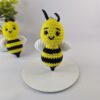 Breloc albinuță - breloc crosetat handmade, Crosetiq