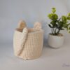 Coșuleț croșetat – model pisicuță - produs handmade Crosetiq