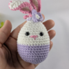 Ou-iepuras crosetat - breloc crosetat handmade, Crosetiq