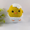 Puișor în ou croșetat - decoratiune crosetata handmade pentru Paste, Crosetiq