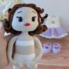 Papușă croșetată Amelia - jucarie crosetata handmade, Crosetiq