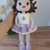 Papușă croșetată Amelia - jucarie crosetata handmade, Crosetiq