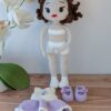 Papușă croșetată Amelia - jucarie crosetata handmade, Crosetiq