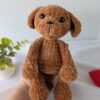 Cătel croșetat Bruno - jucarie crosetata handmade, Crosetiq