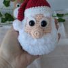 Set globulețe - Moș Crăciun și Rudolf Set globulețe - Moș Crăciun și Rudolf - produs handmade Crosetiq