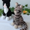 Pisicuță croșetată Dumitra - jucarie crosetata handmade, Crosetiq