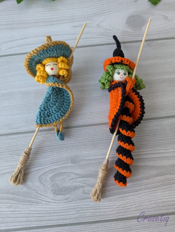 Vrăjitoare croșetată Halloween Vrăjitoare croșetată Halloween - produs handmade Crosetiq